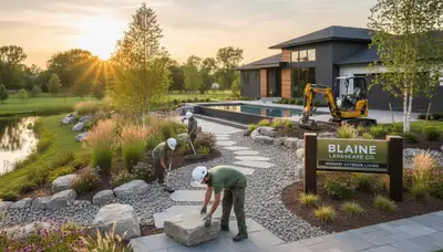Landscaping team serving St Paul, MN with professional yard maintenance and outdoor design services