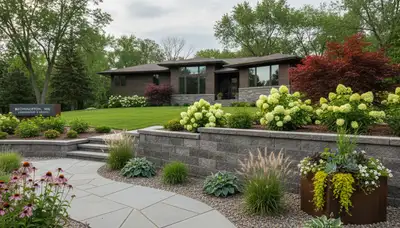 Landscaping service team in St. Paul, MN providing professional yard care