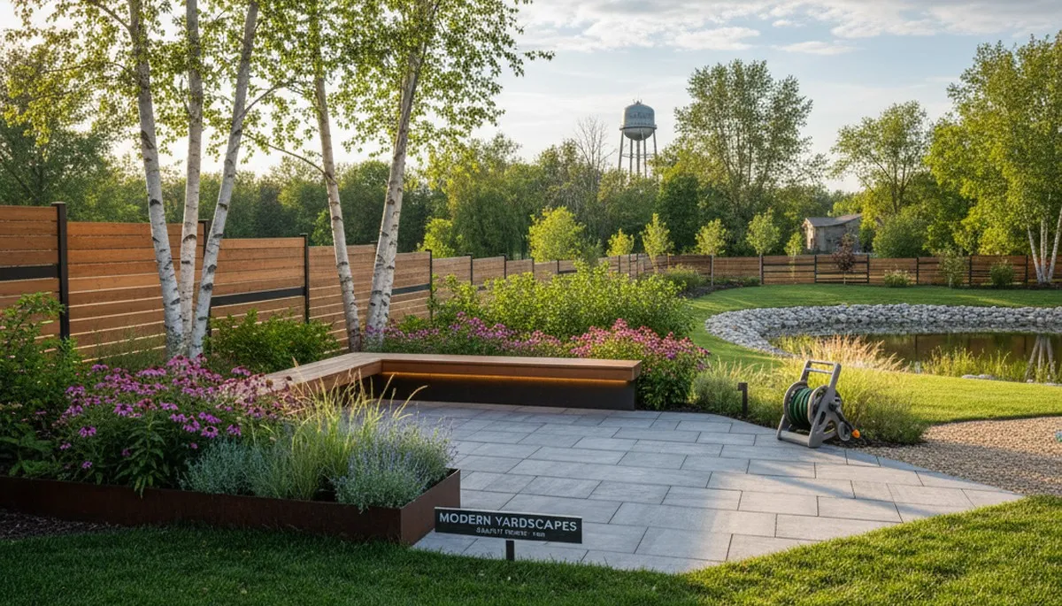 Landscaping crew serving St Paul, MN with professional lawn and landscape services