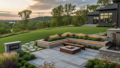 Landscaping crew serving St Paul, MN with professional lawn and yard care services